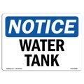 Signmission Safety Sign, OSHA Notice, 18" Height, Rigid Plastic, Water Tank Sign, Landscape OS-NS-P-1824-L-18986